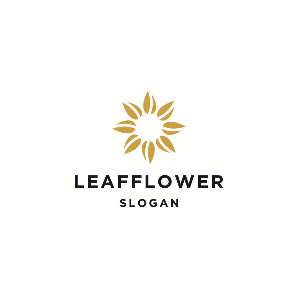 Flower logo template vector illustration design