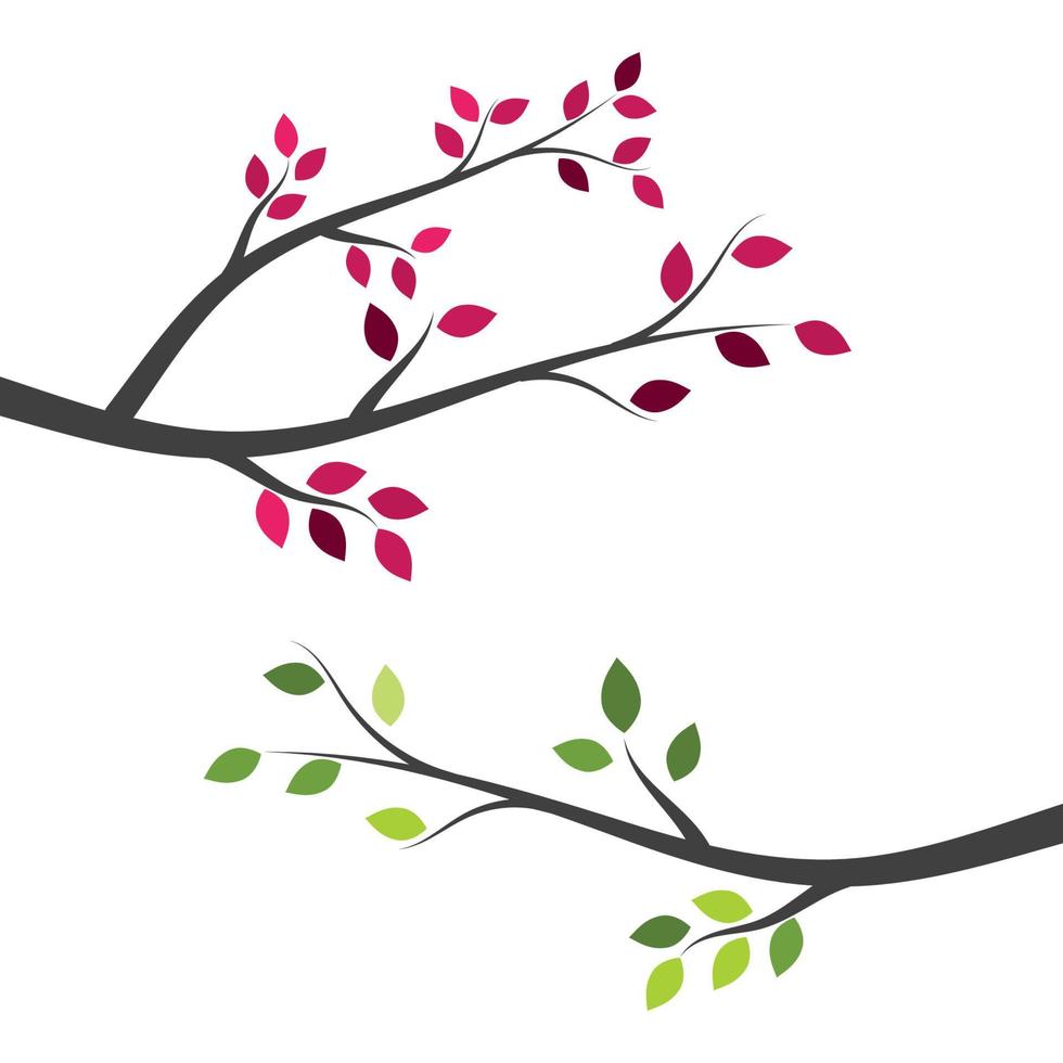 Tree branch vector ilustration design