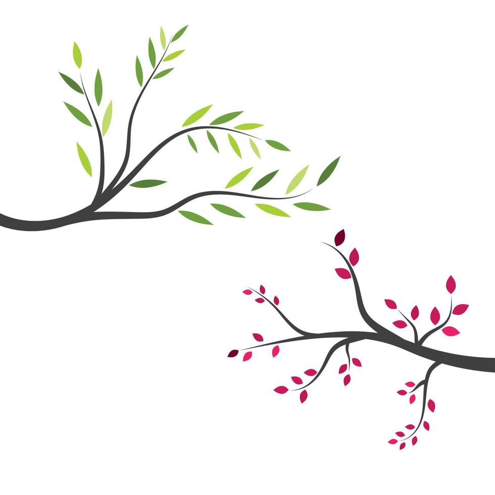 Tree branch vector ilustration design