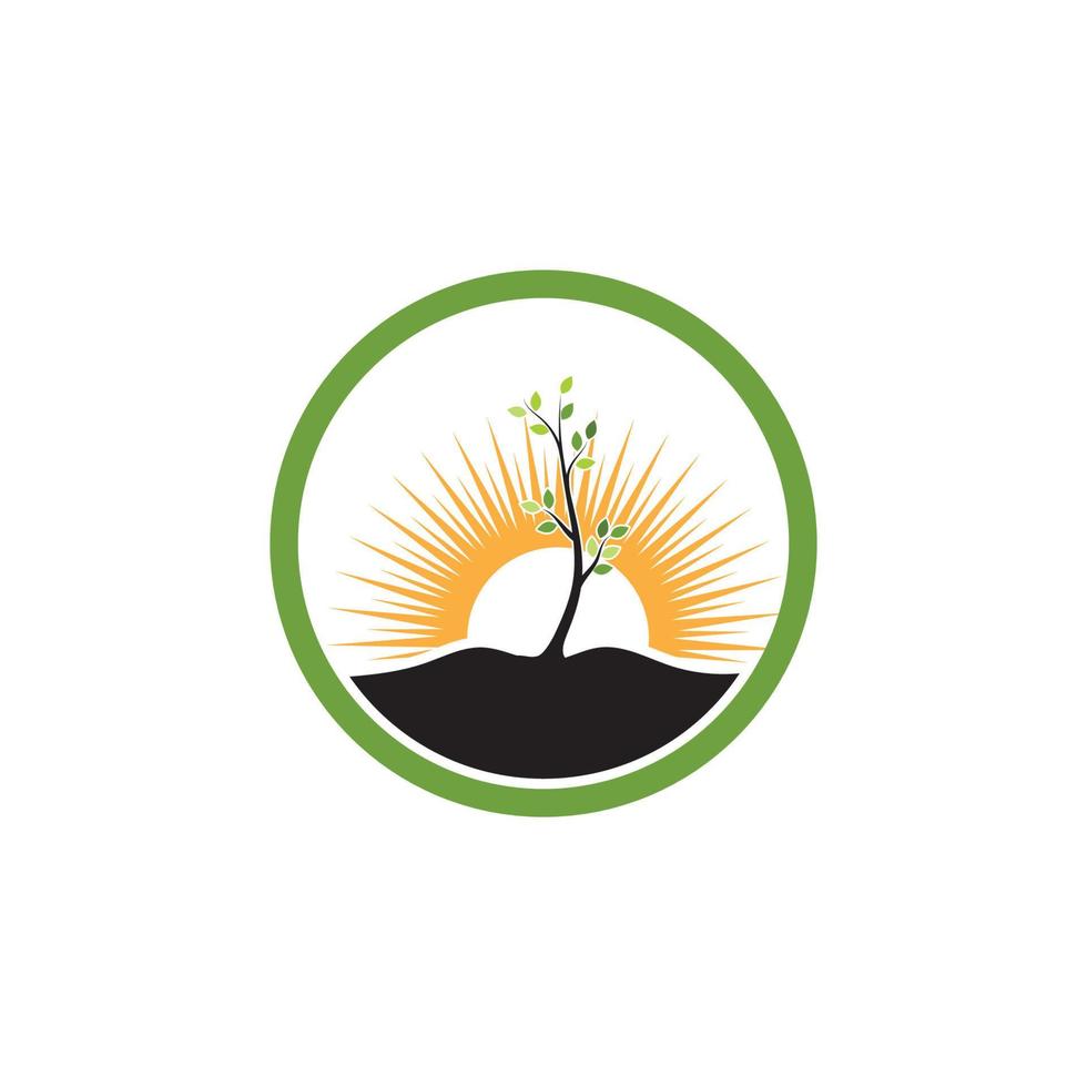 Tree branch vector ilustration design