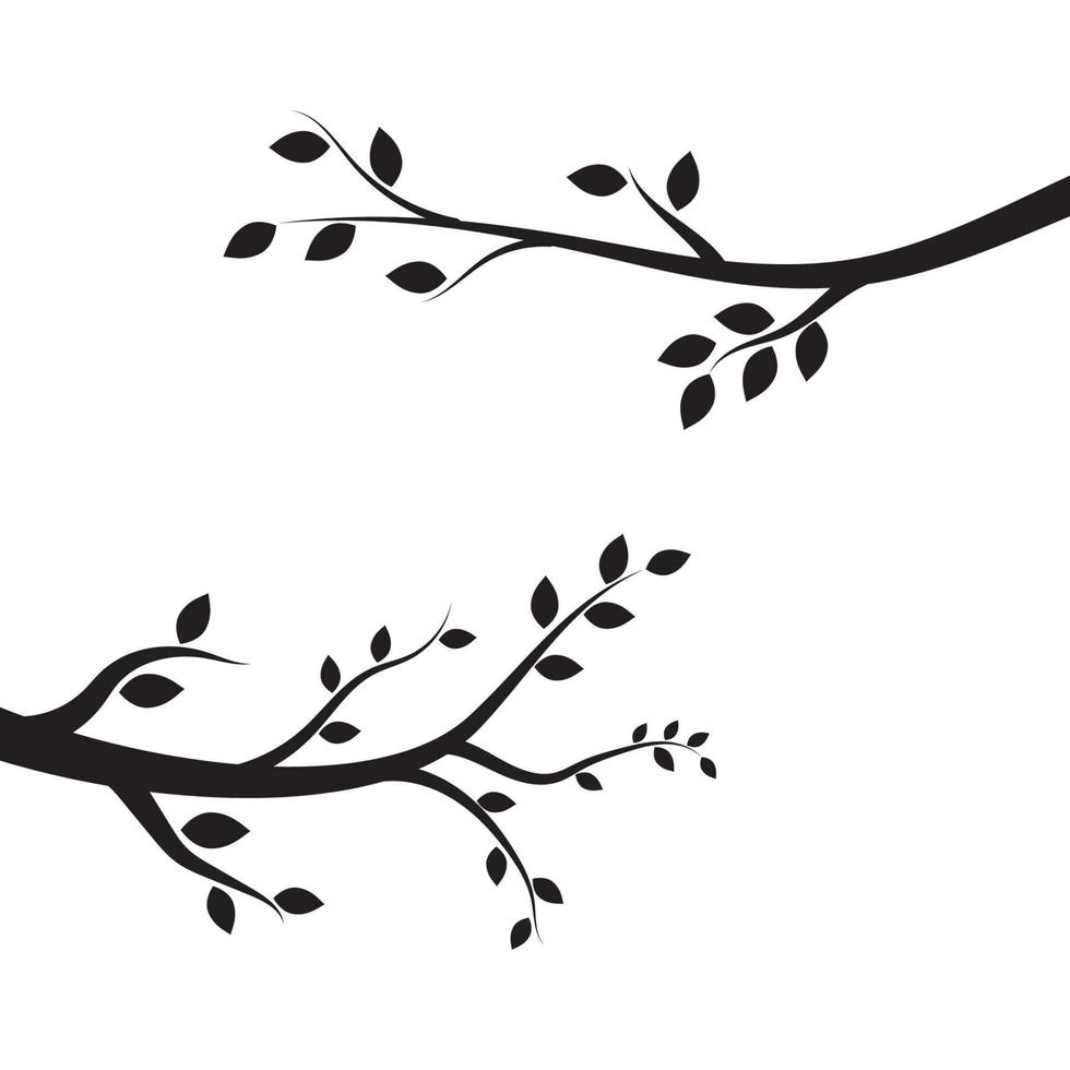 Tree branch vector ilustration design