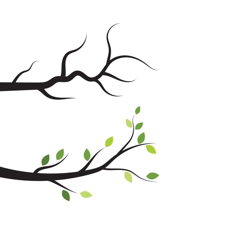 Tree branch vector ilustration design