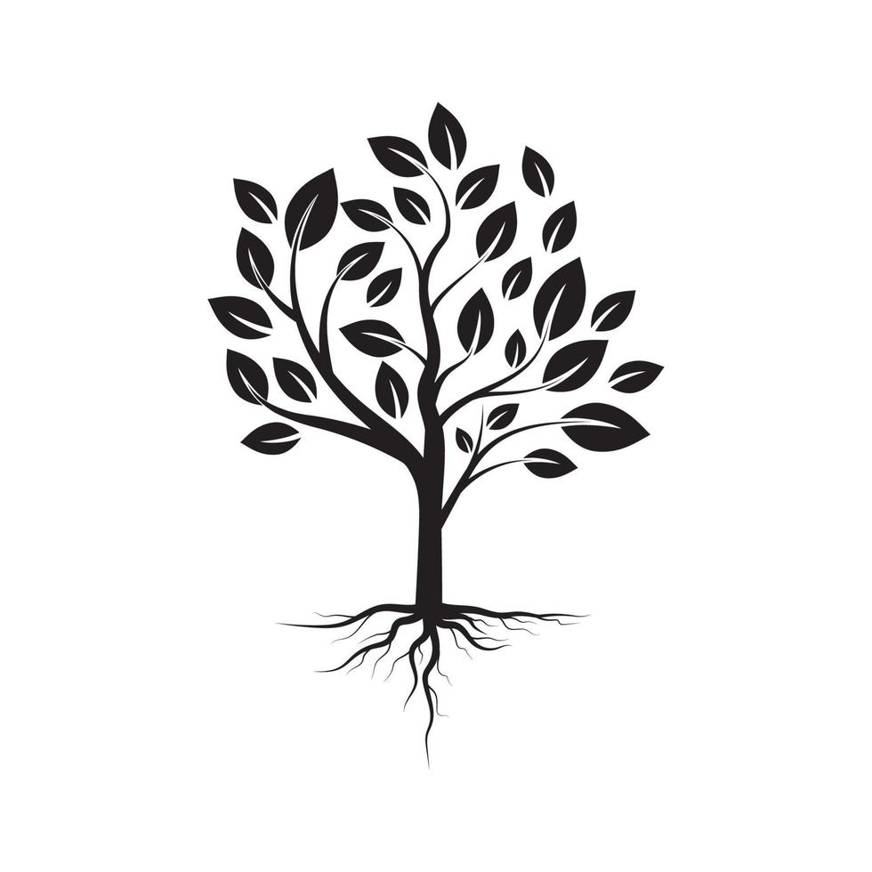 Tree branch vector ilustration design