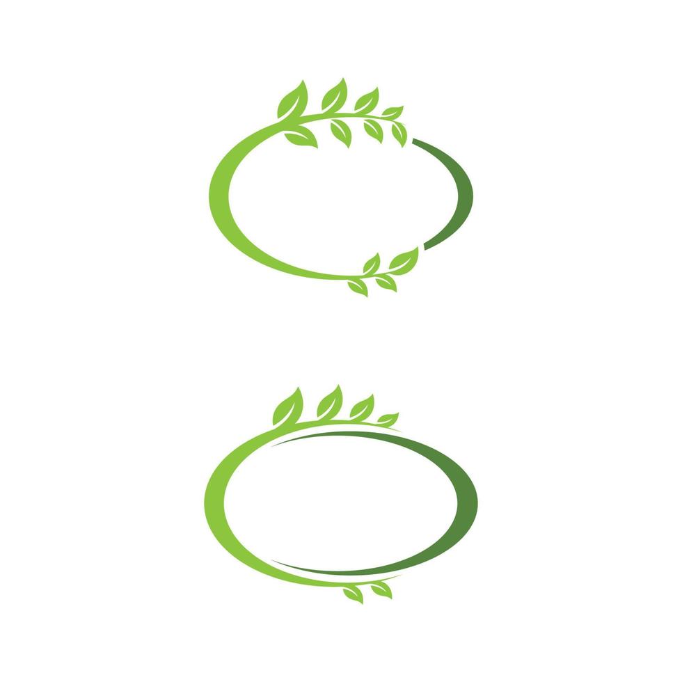 Green Tree leaf ecology nature element vector