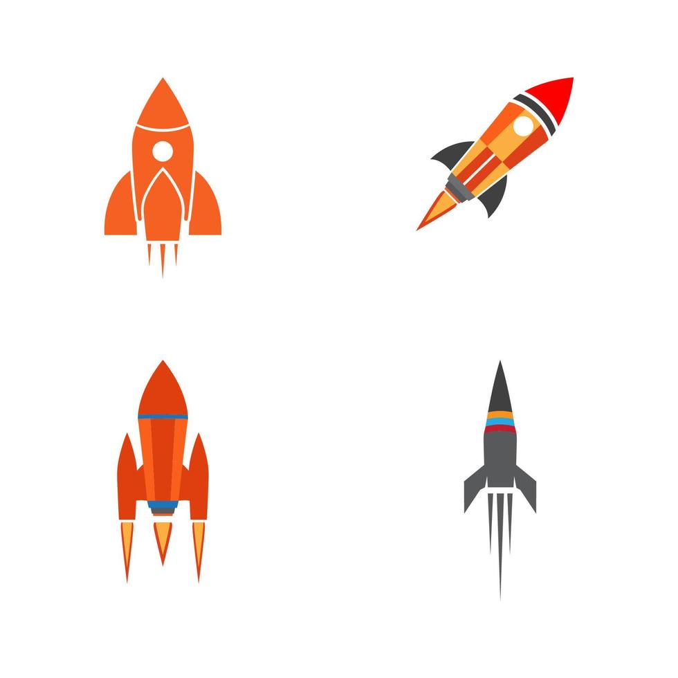Rocket design Template vector icon