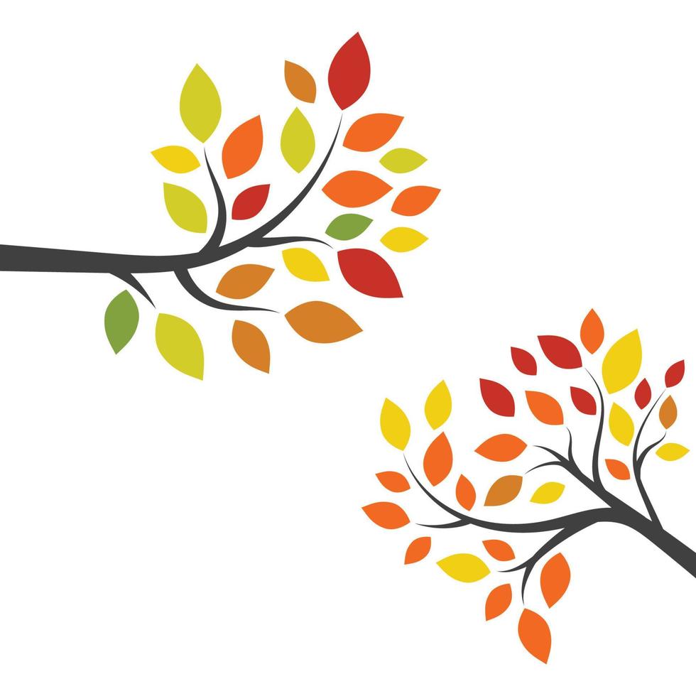 Tree branch vector ilustration design