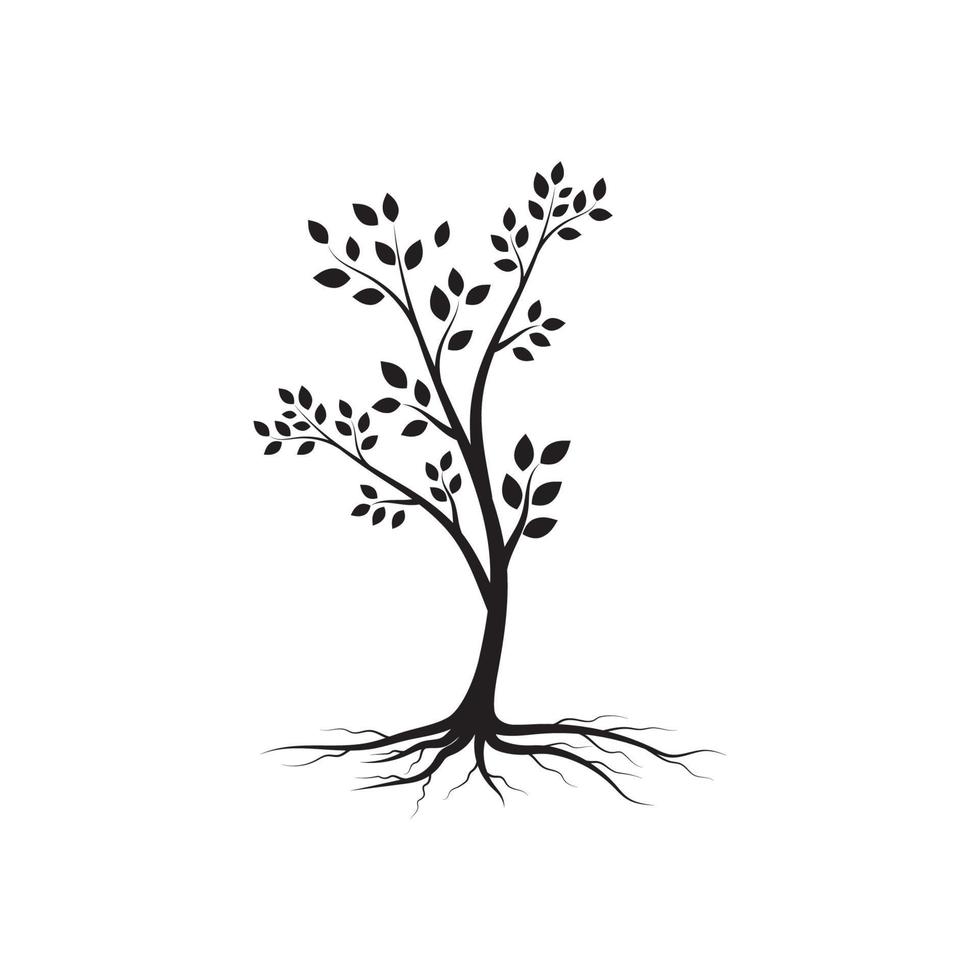 diseño de ilustración de vector de rama de árbol