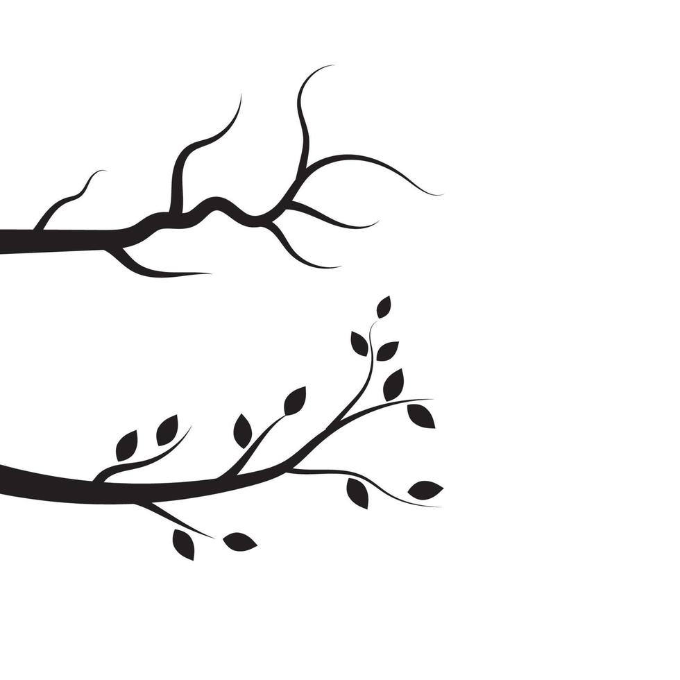 Tree branch vector ilustration design