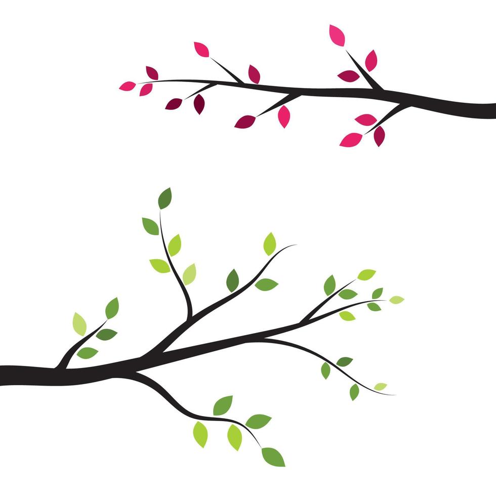 Tree branch vector ilustration design