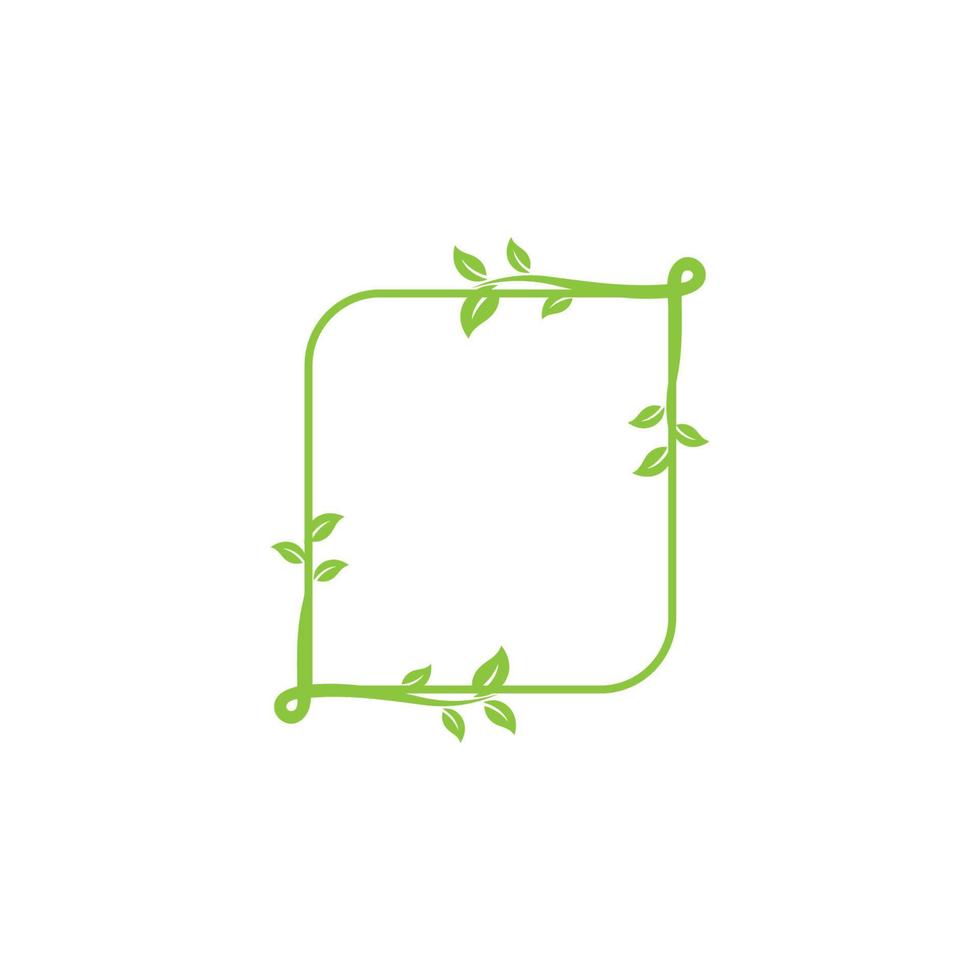 elemento de la naturaleza de la ecología de la hoja del árbol verde vector