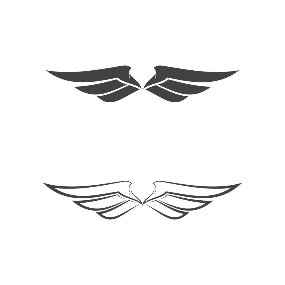 Falcon wing icon Template vector