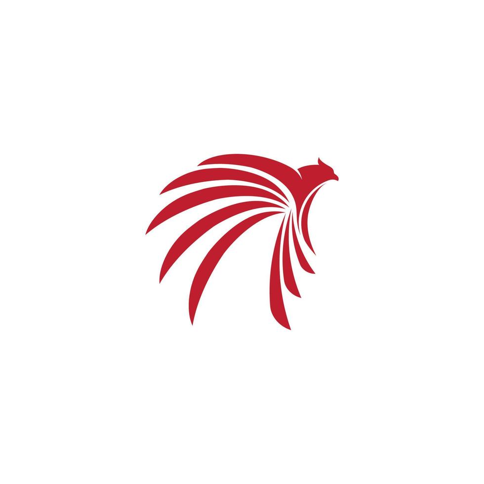 Falcon wing icon Template vector