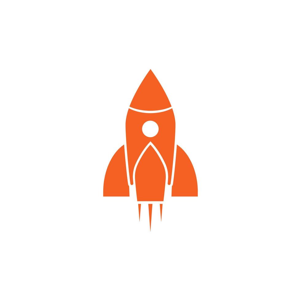 icono de vector de plantilla de diseño de cohete