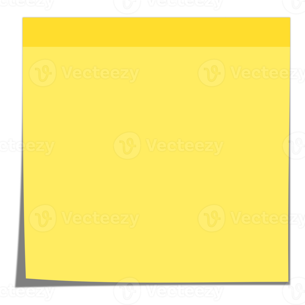 notes autocollantes numériques png