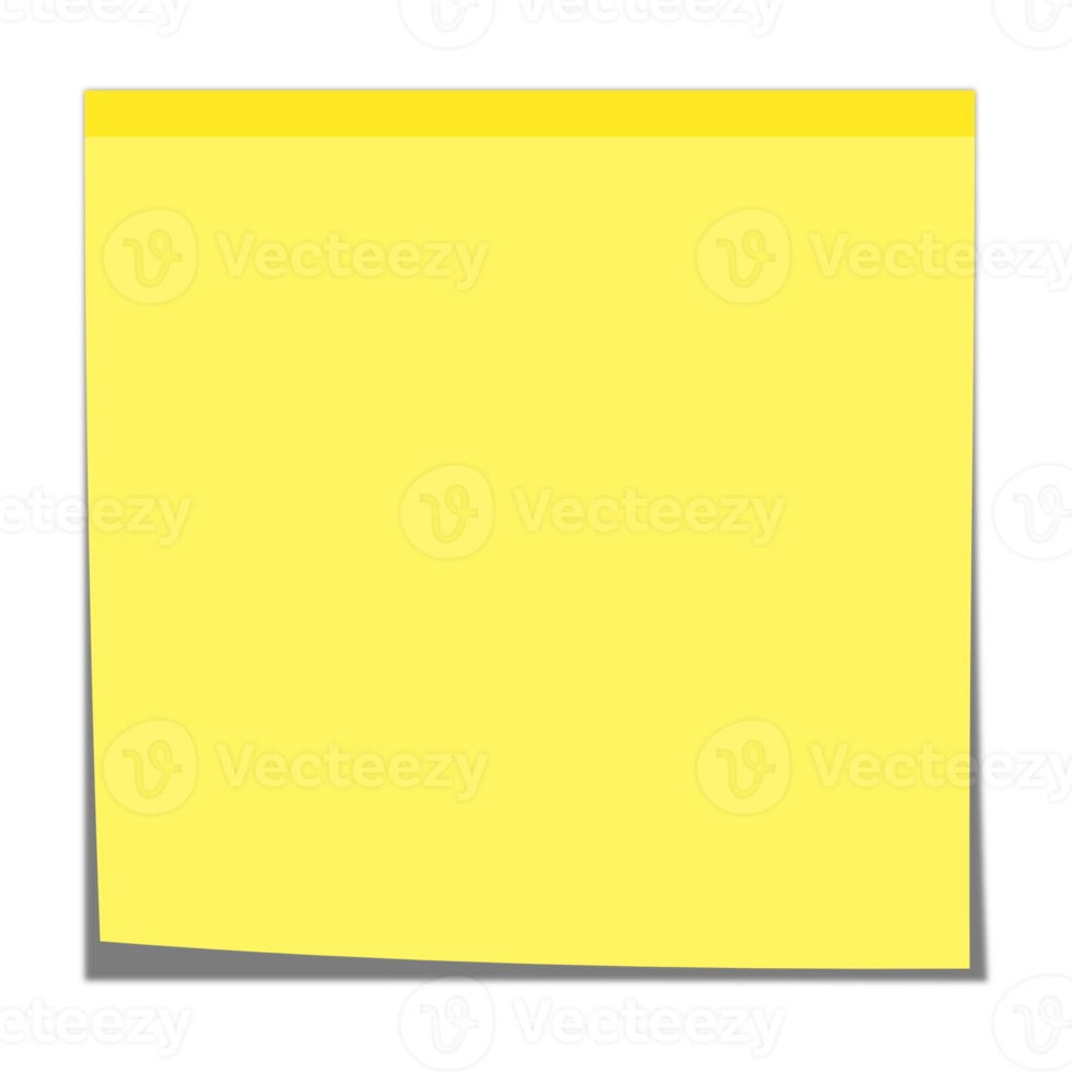 notes autocollantes numériques png