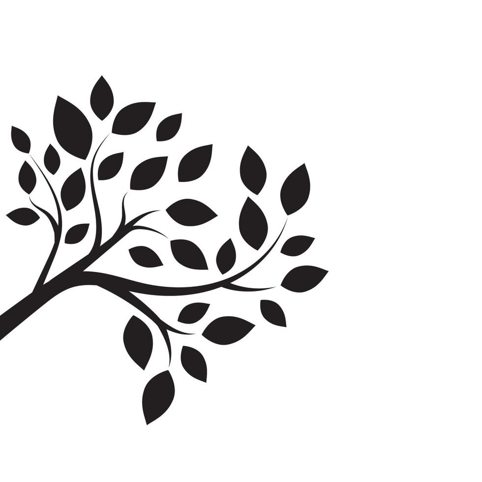 Tree branch vector ilustration design