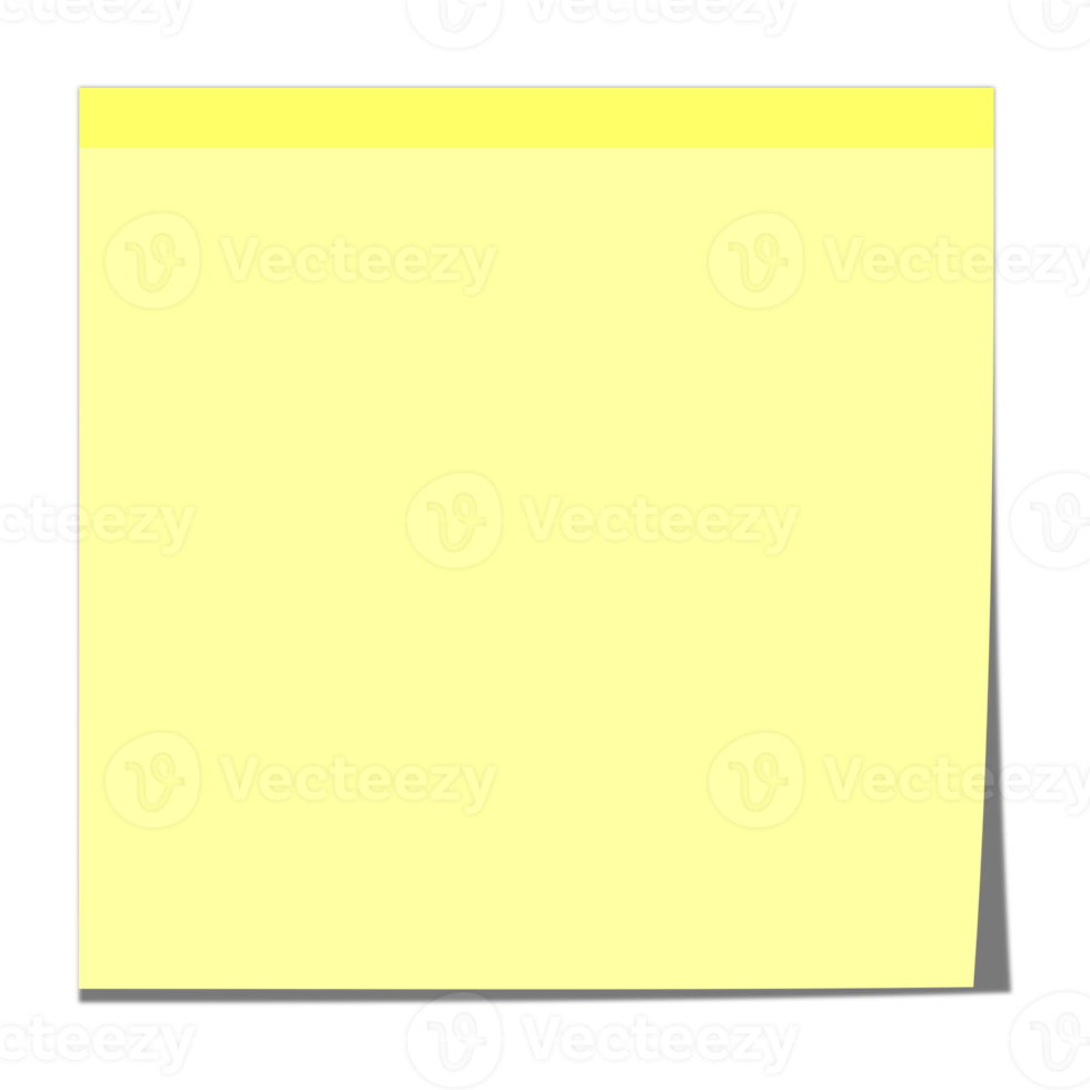 notes autocollantes numériques png