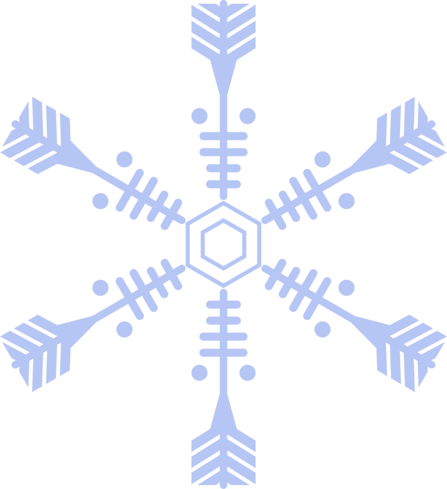 icono de copo de nieve azul claro. concepto de invierno, año nuevo y festival de navidad. png