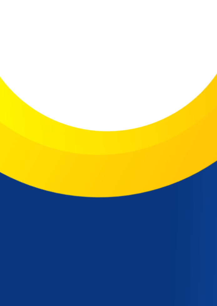 fundo de modelo de panfleto simples com combinação de cores azul e amarelo ou laranja. disponível para o espaço de texto. adequado para promoções de escolas, campus, empresas e indústrias. png