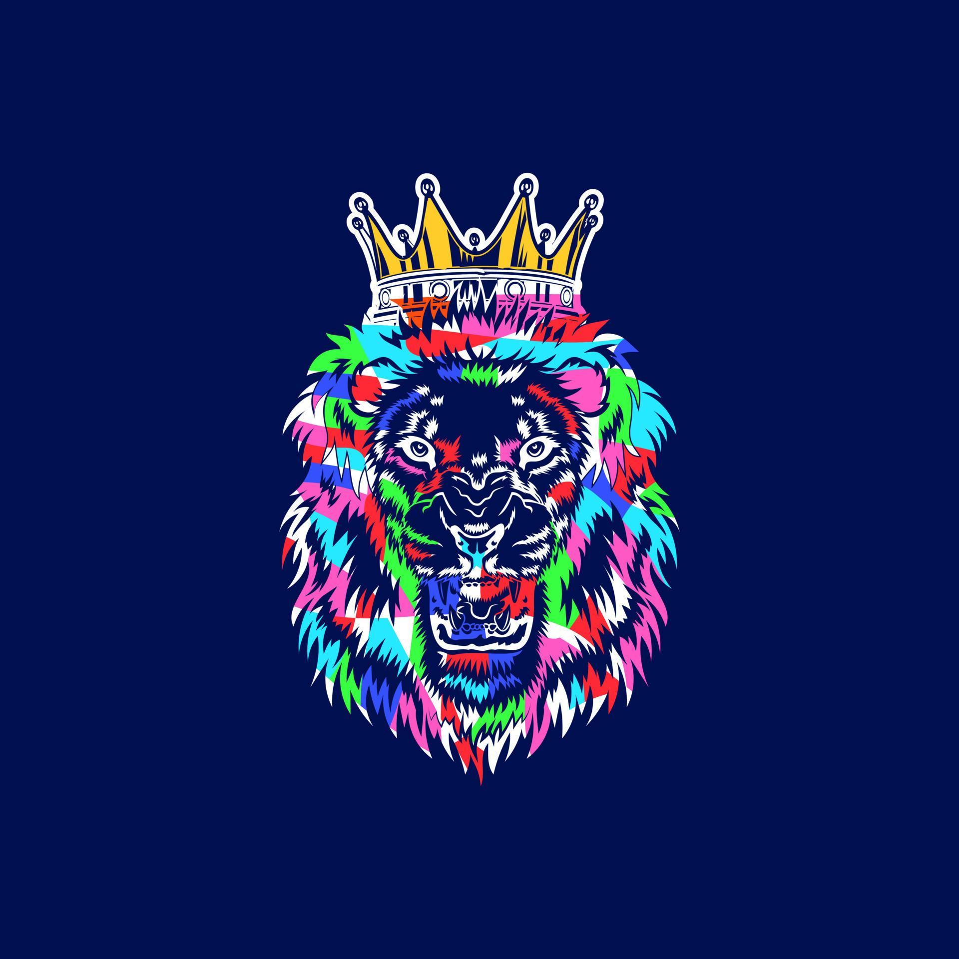 Lion king vector illustration 13214390 Vector Art at Vecteezy