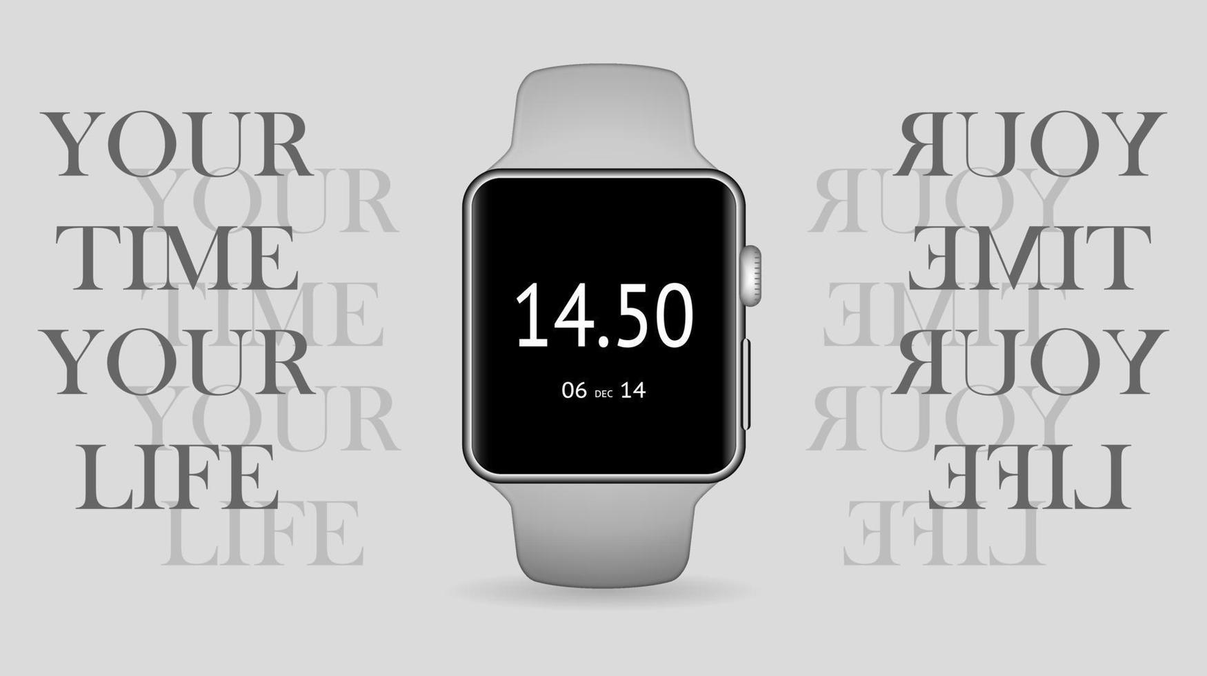 smart watch vector template poster and banner