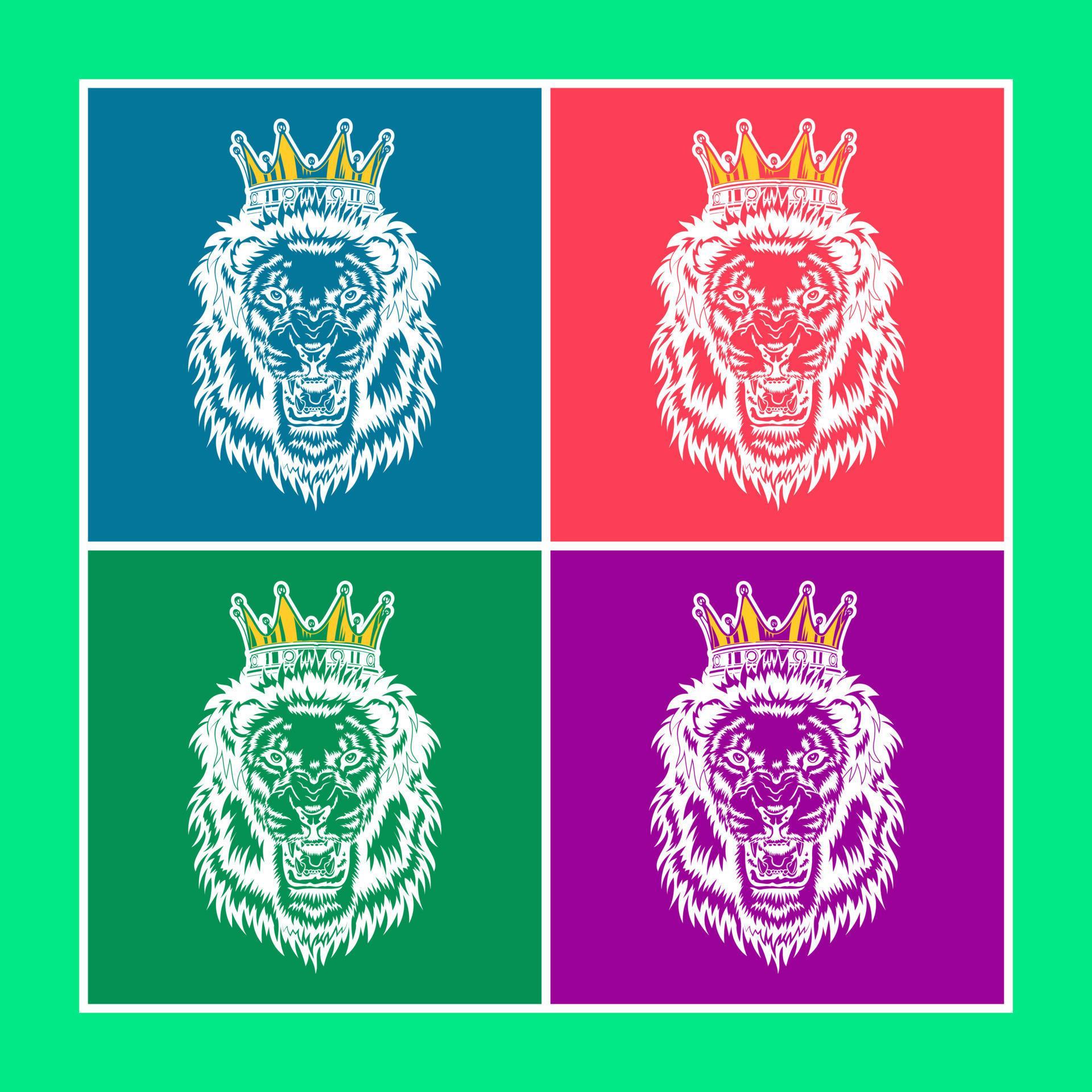 Lion king vector illustration 13214402 Vector Art at Vecteezy