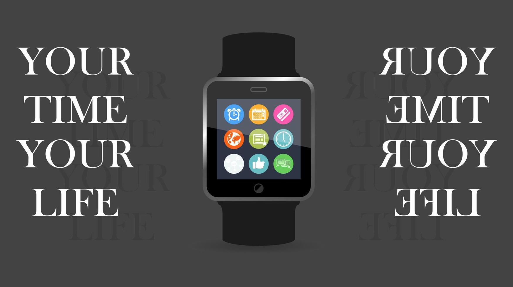 smart watch vector template poster and banner