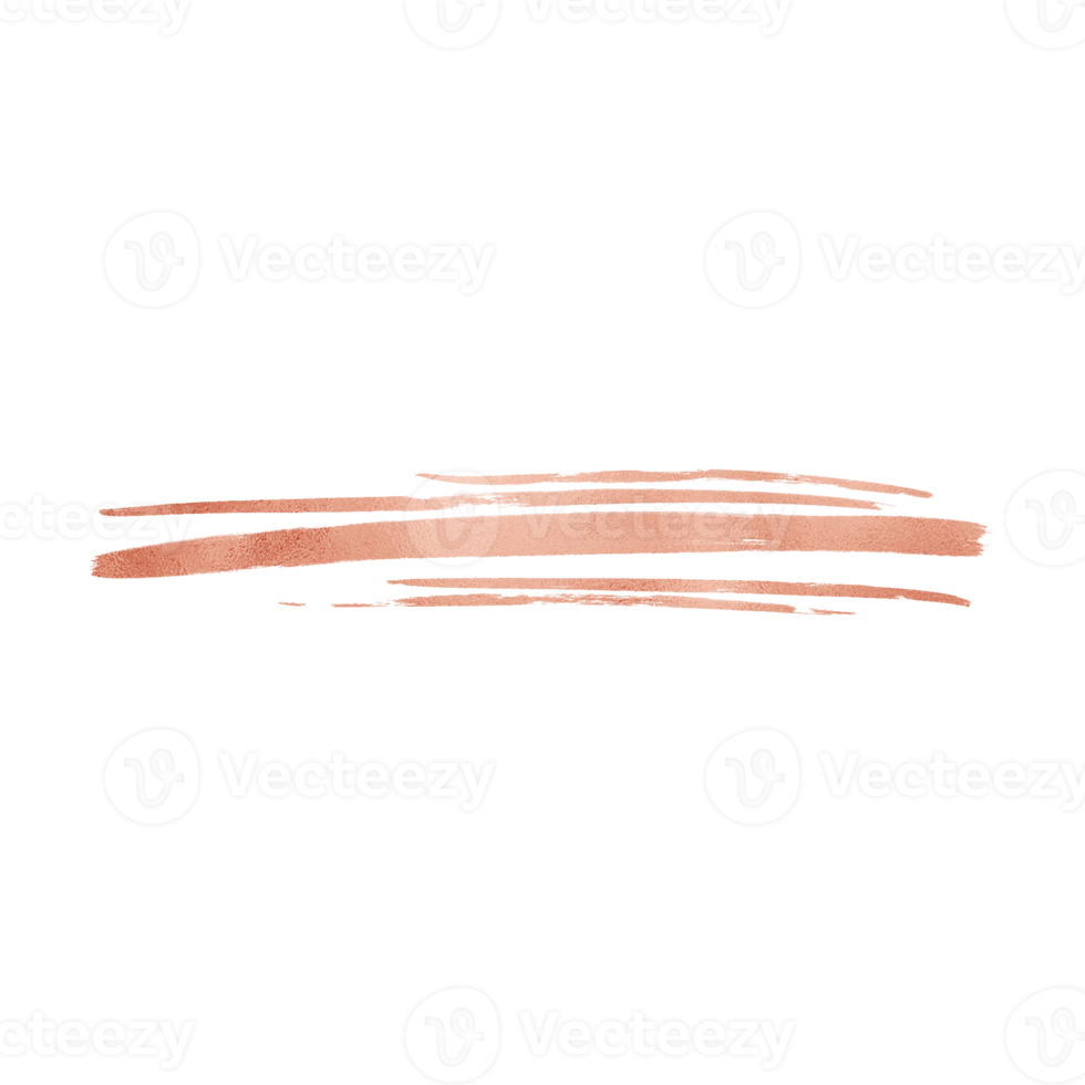 Copper Metallic Brushstroke png