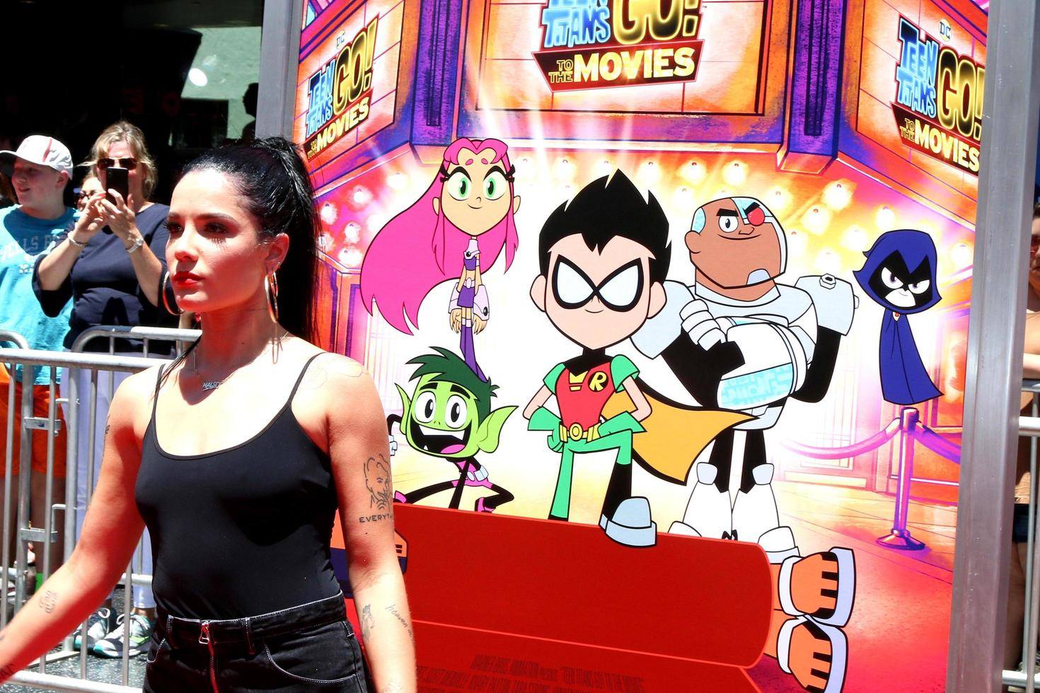 LOS ANGELES - JUL 22   Halsey at the  Teen Titans Go  To the Movies  Premiere on the TCL Chinese Theater IMAX on July 22, 2018 in Los Angeles, CA photo