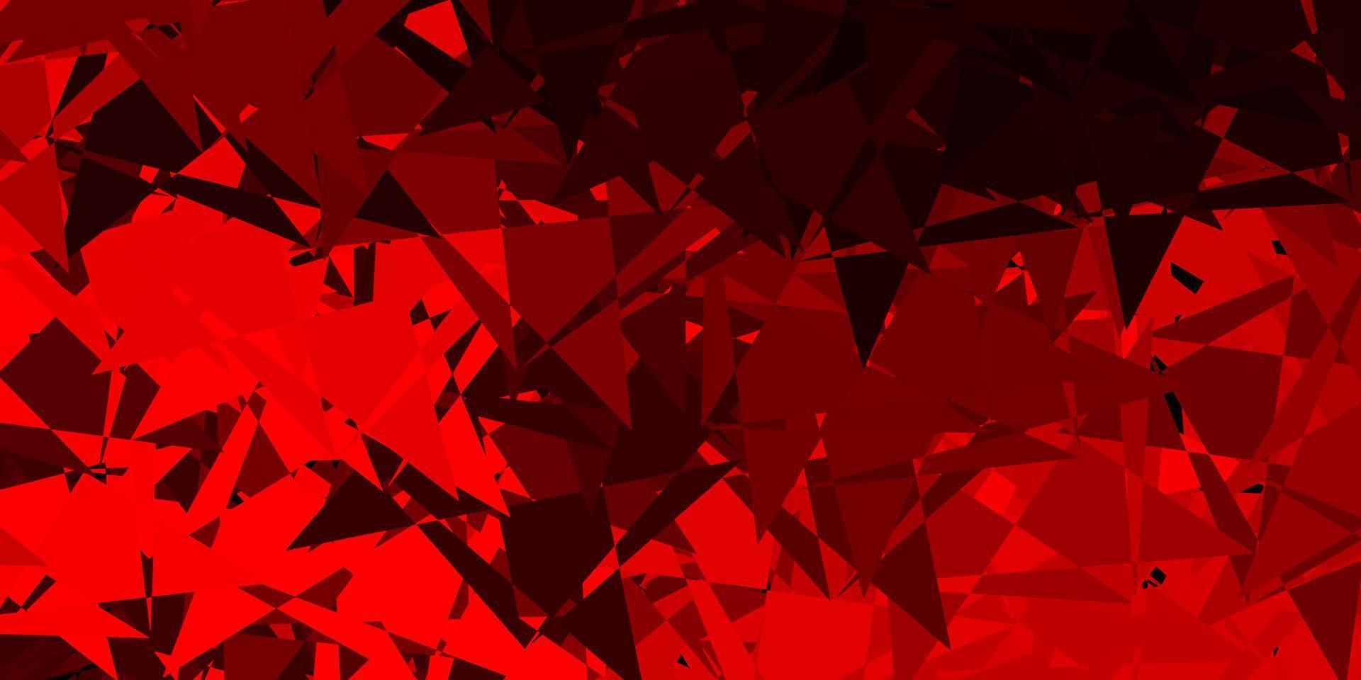 Dark red vector background with polygonal forms.