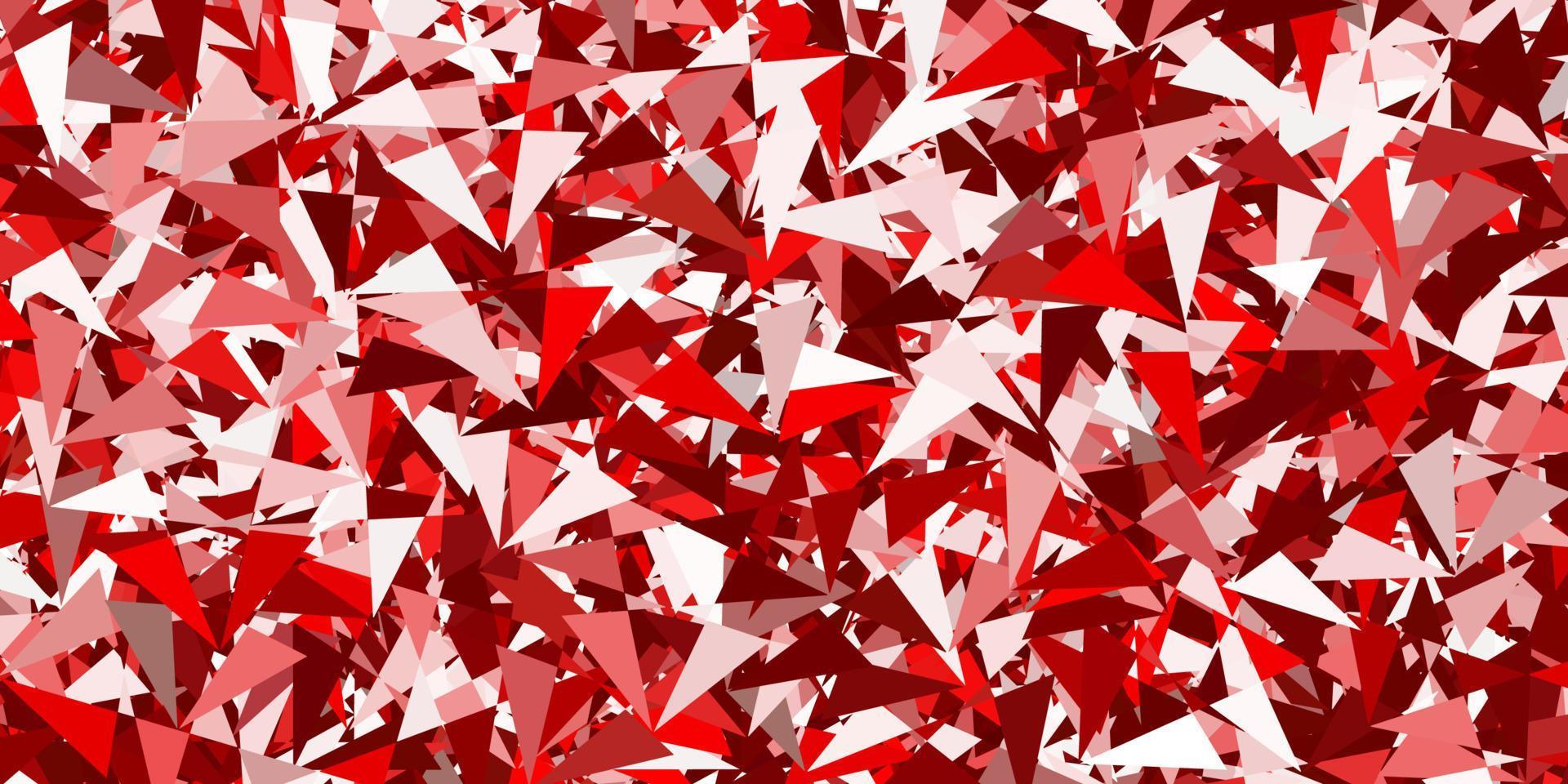 Light red vector background with polygonal forms.