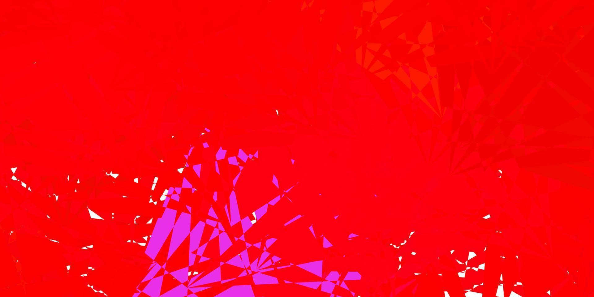 patrón de vector rojo oscuro con formas poligonales.
