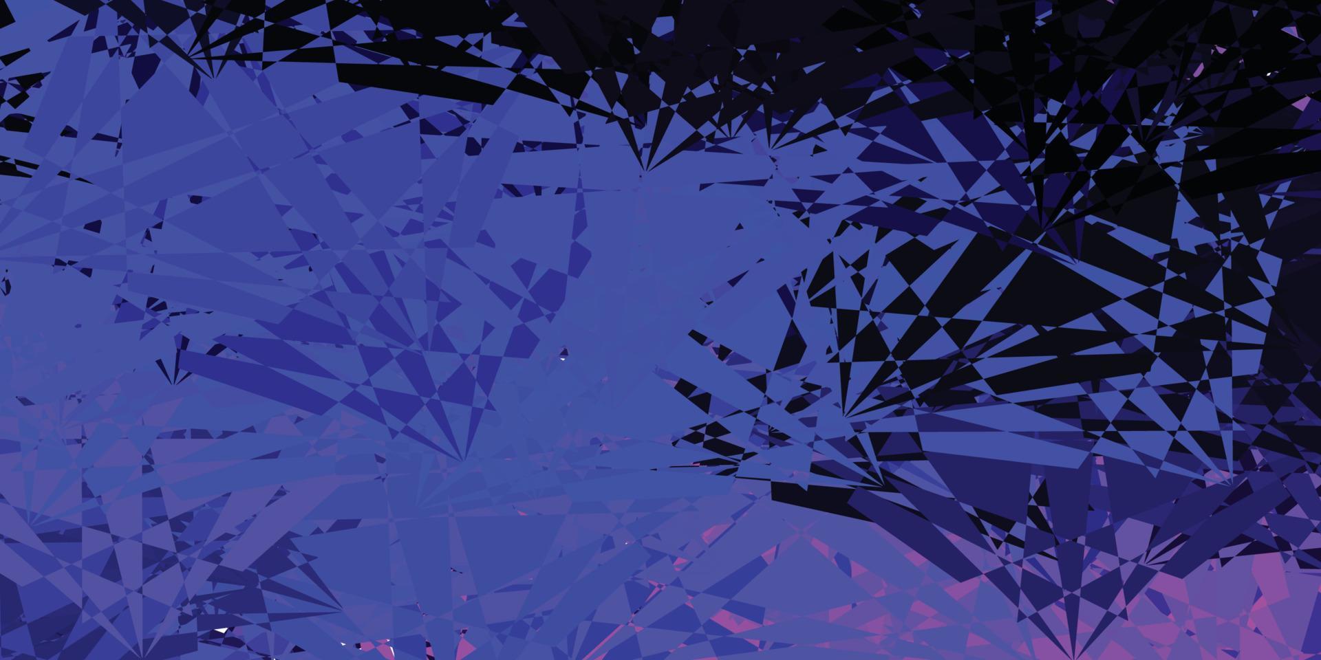Dark Purple, Pink vector background with random forms.