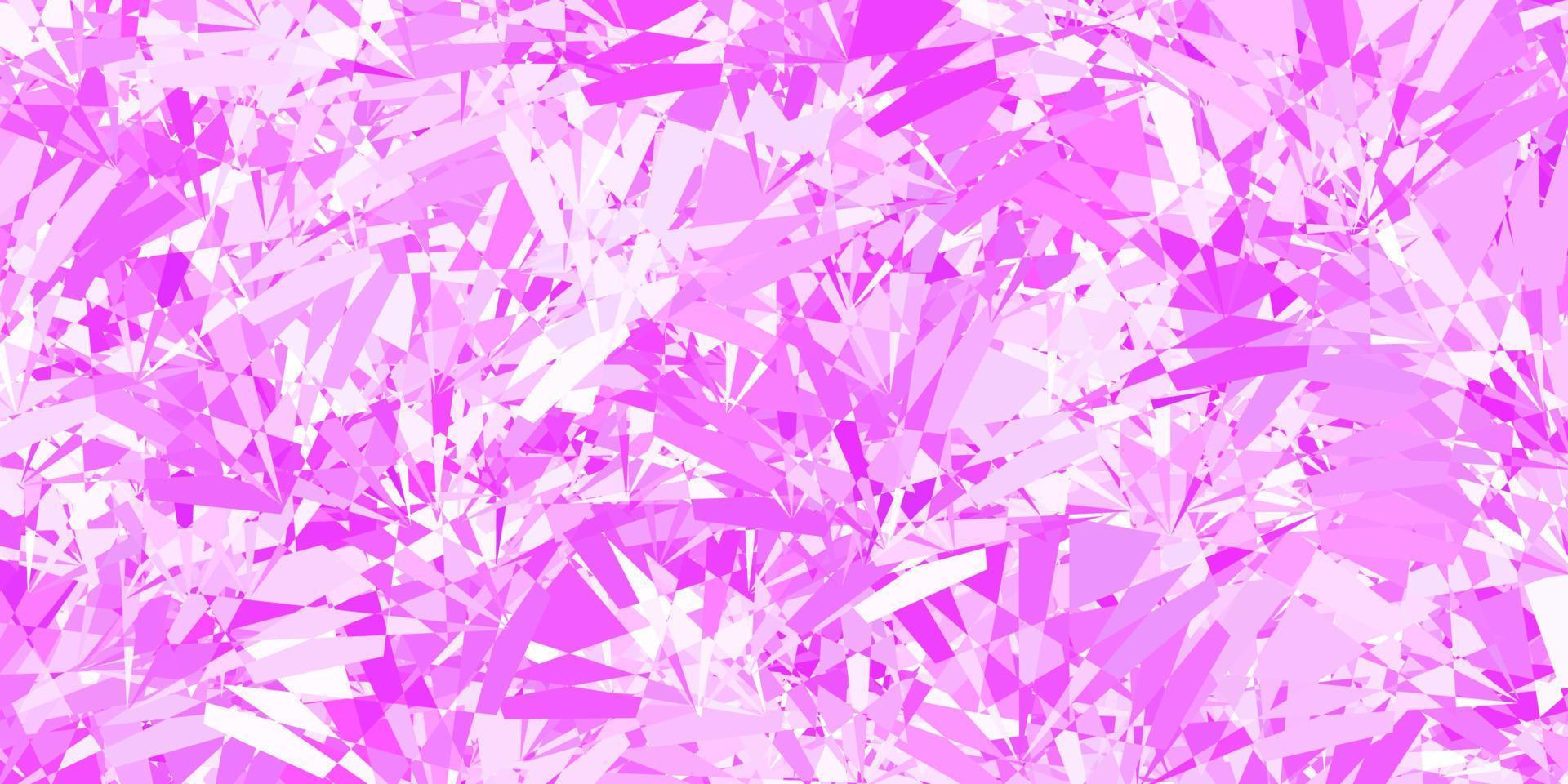 Light Purple vector pattern with polygonal shapes.