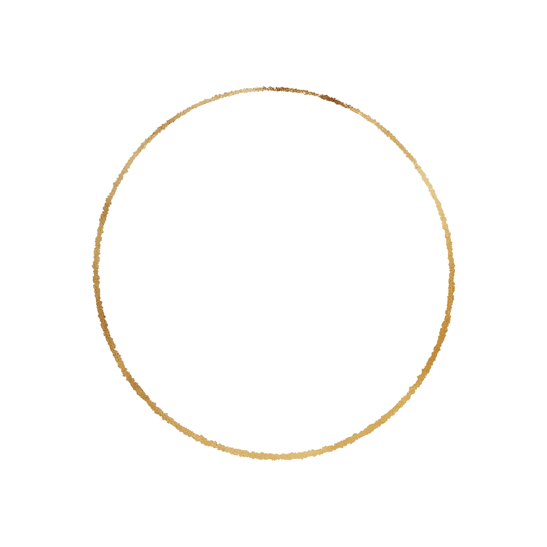 Gold Metallic Circle Outlined 13214903 PNG