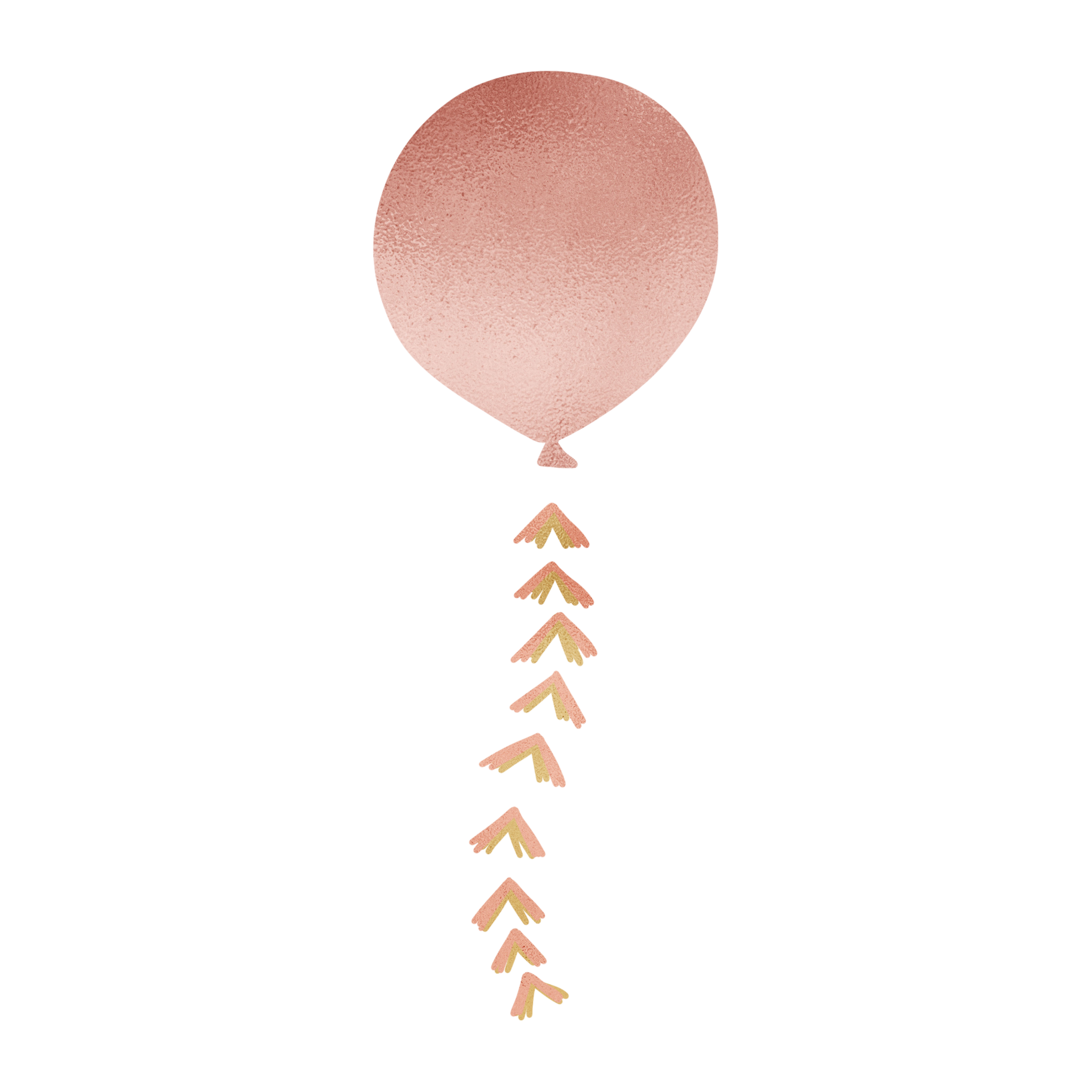 Rose Gold Metallic Party Balloon 13214973 PNG