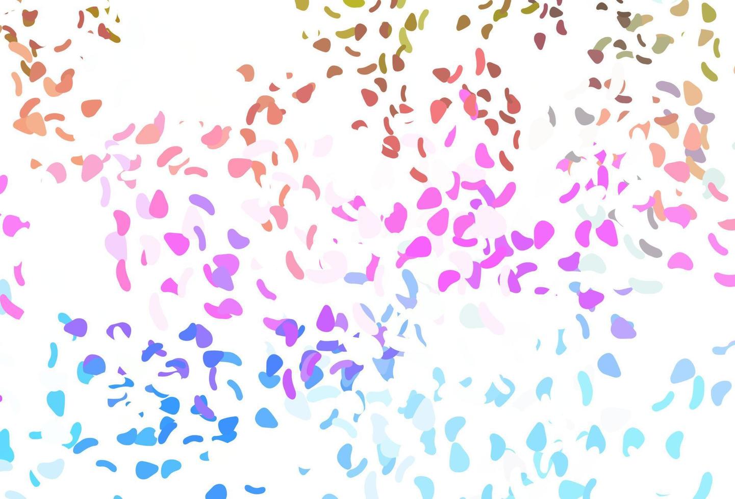 Light multicolor, rainbow vector template with memphis shapes.