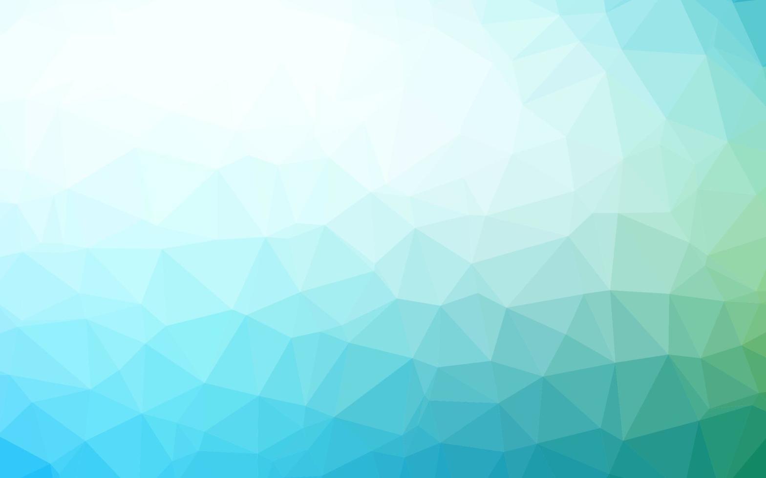 Light Blue, Green vector shining triangular template.
