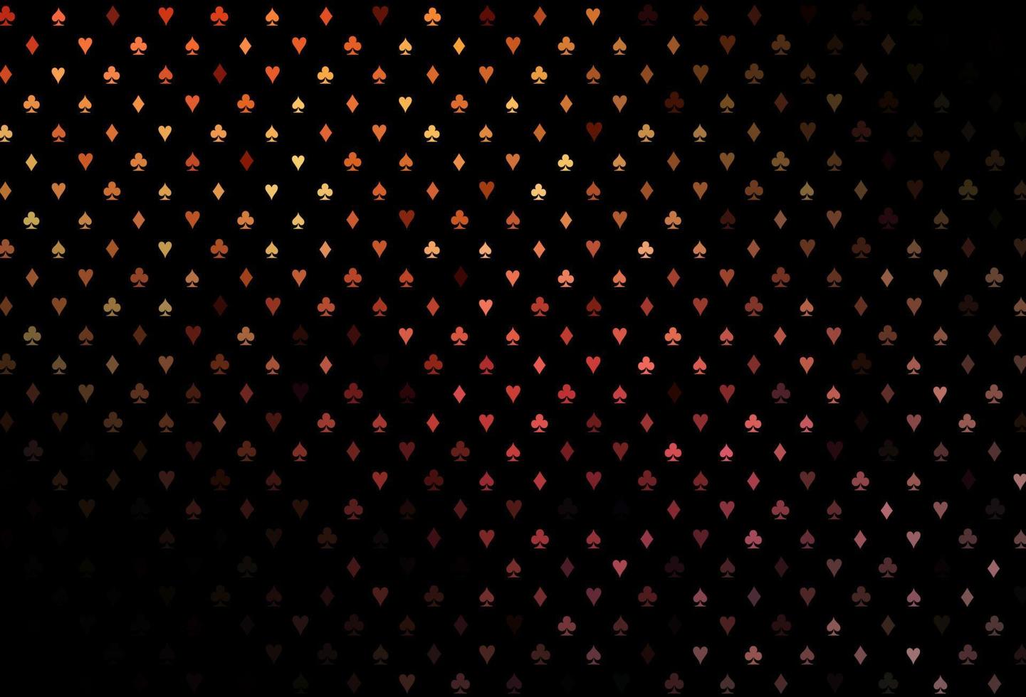 textura de vector naranja oscuro con naipes.