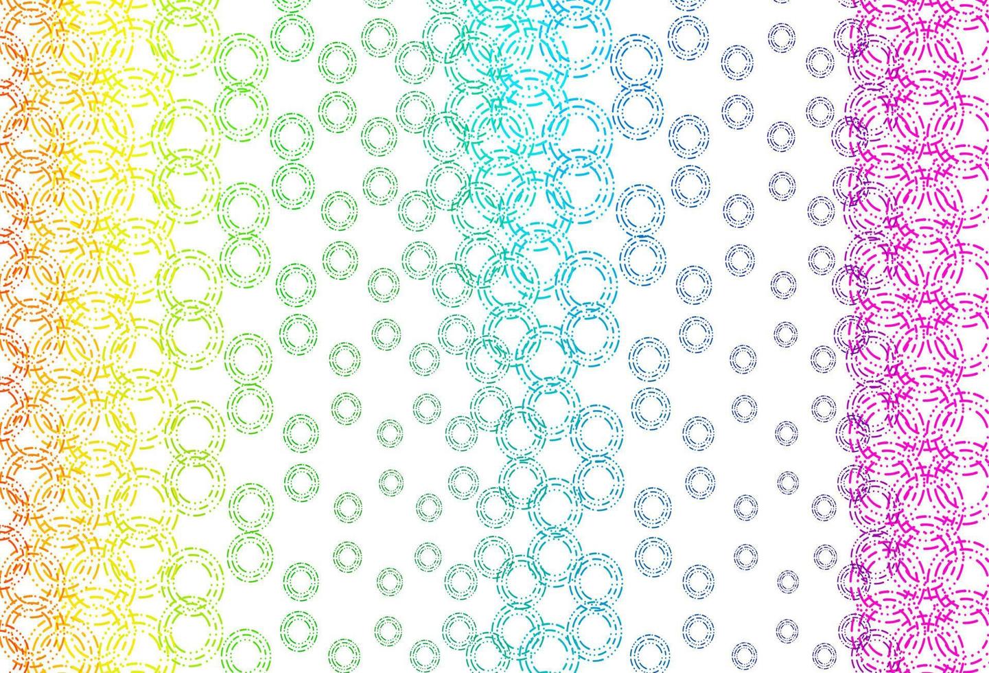 Light multicolor, rainbow vector backdrop with dots.