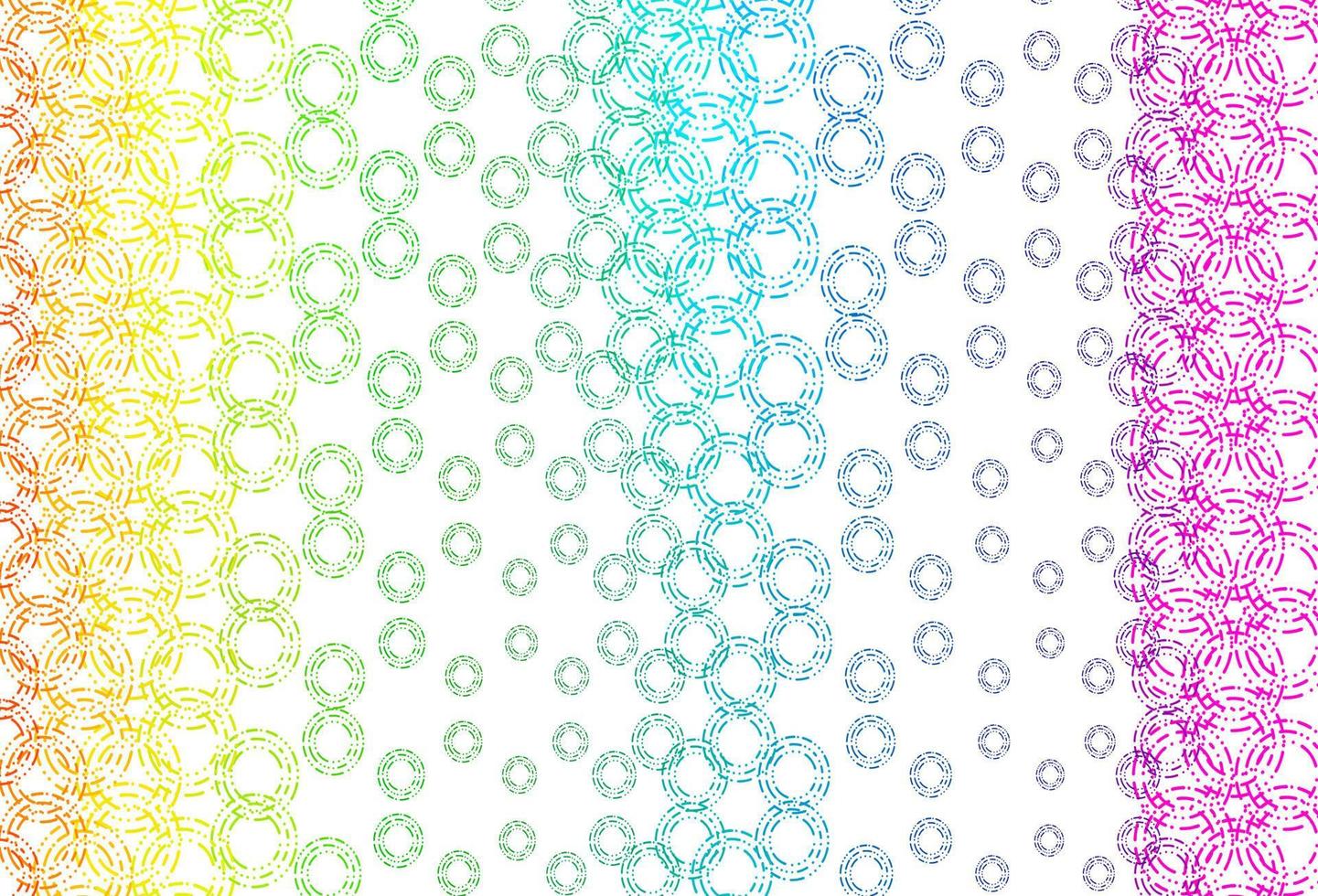 Light multicolor, rainbow vector backdrop with dots.