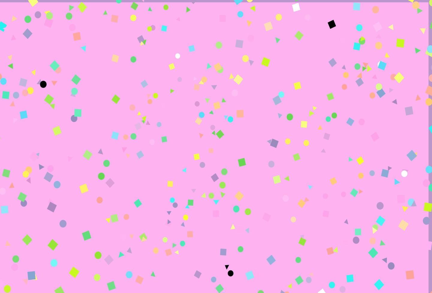 Light Multicolor, Rainbow vector cover in polygonal style with circles.
