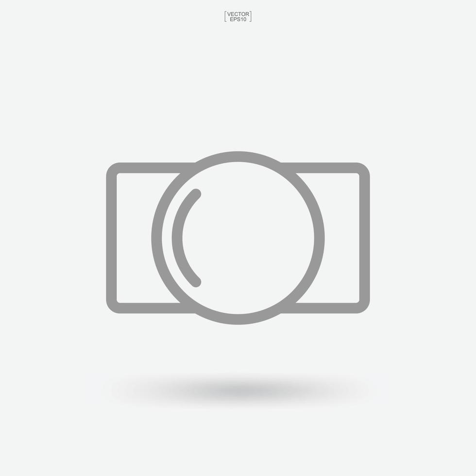 Camera sign and symbol. Photo icon or image icon. Vector. vector