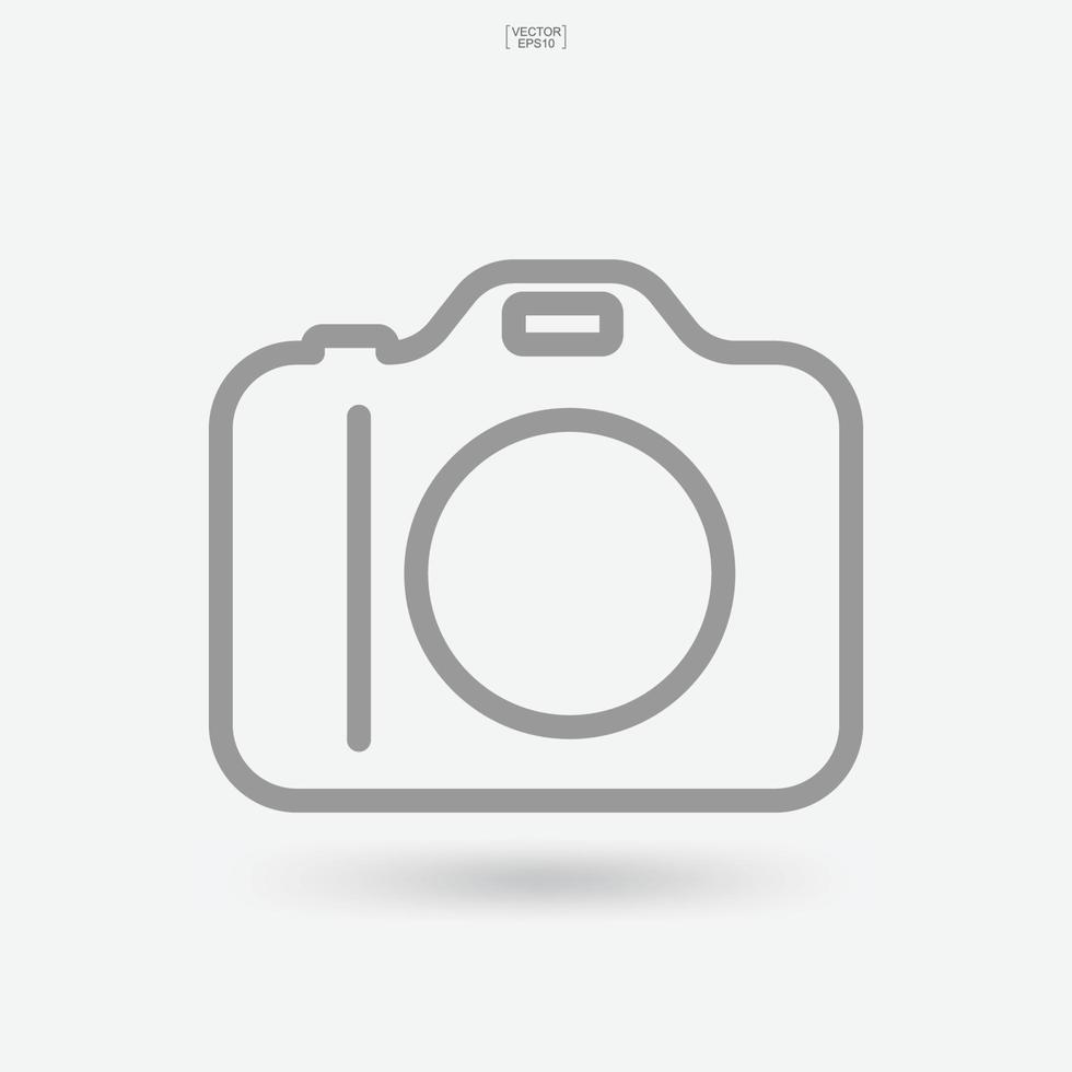 Camera sign and symbol. Photo icon or image icon. Vector. vector