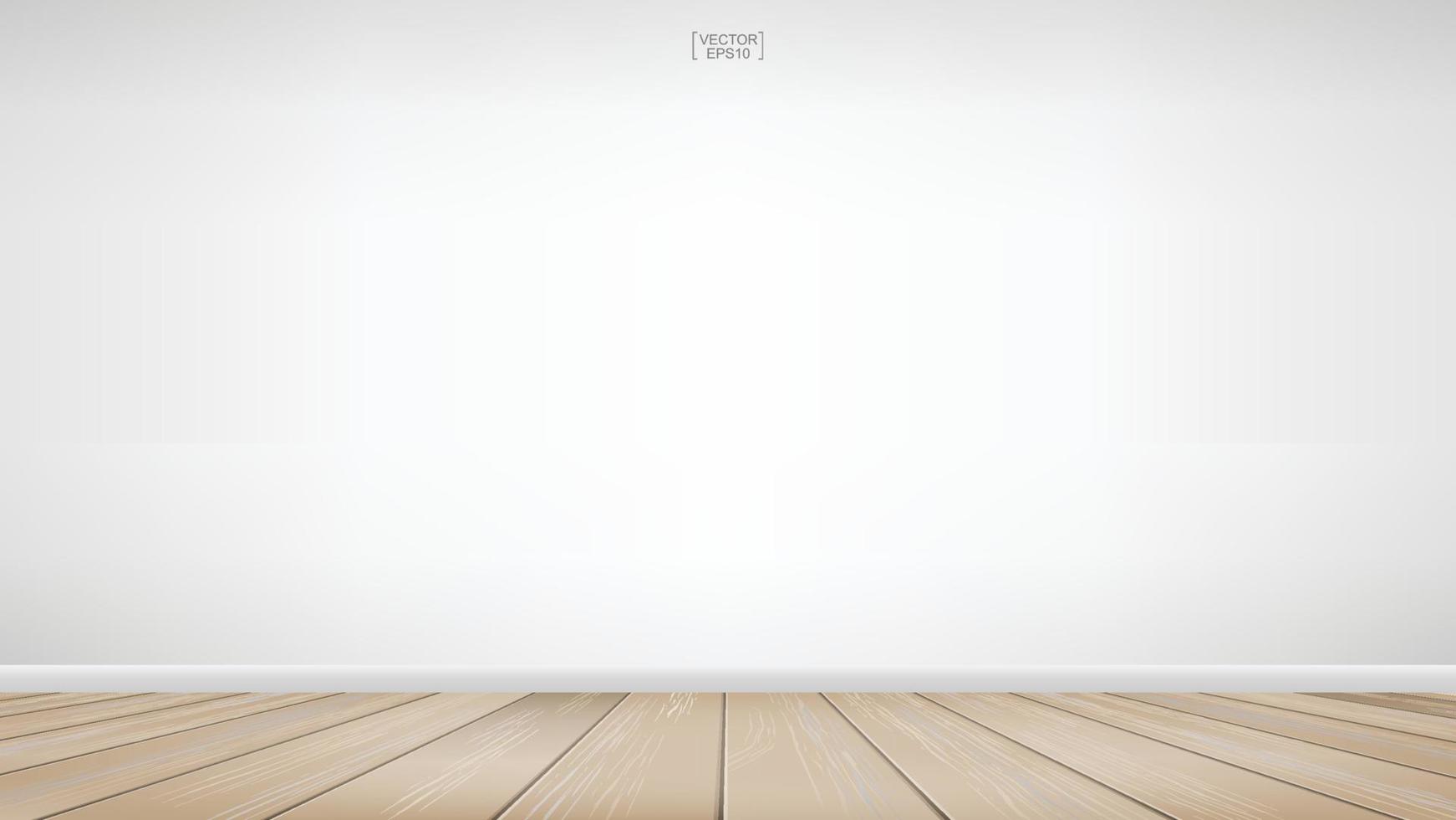 Empty wooden room space background. Interior abstract background for design and decoration. Vector. vector