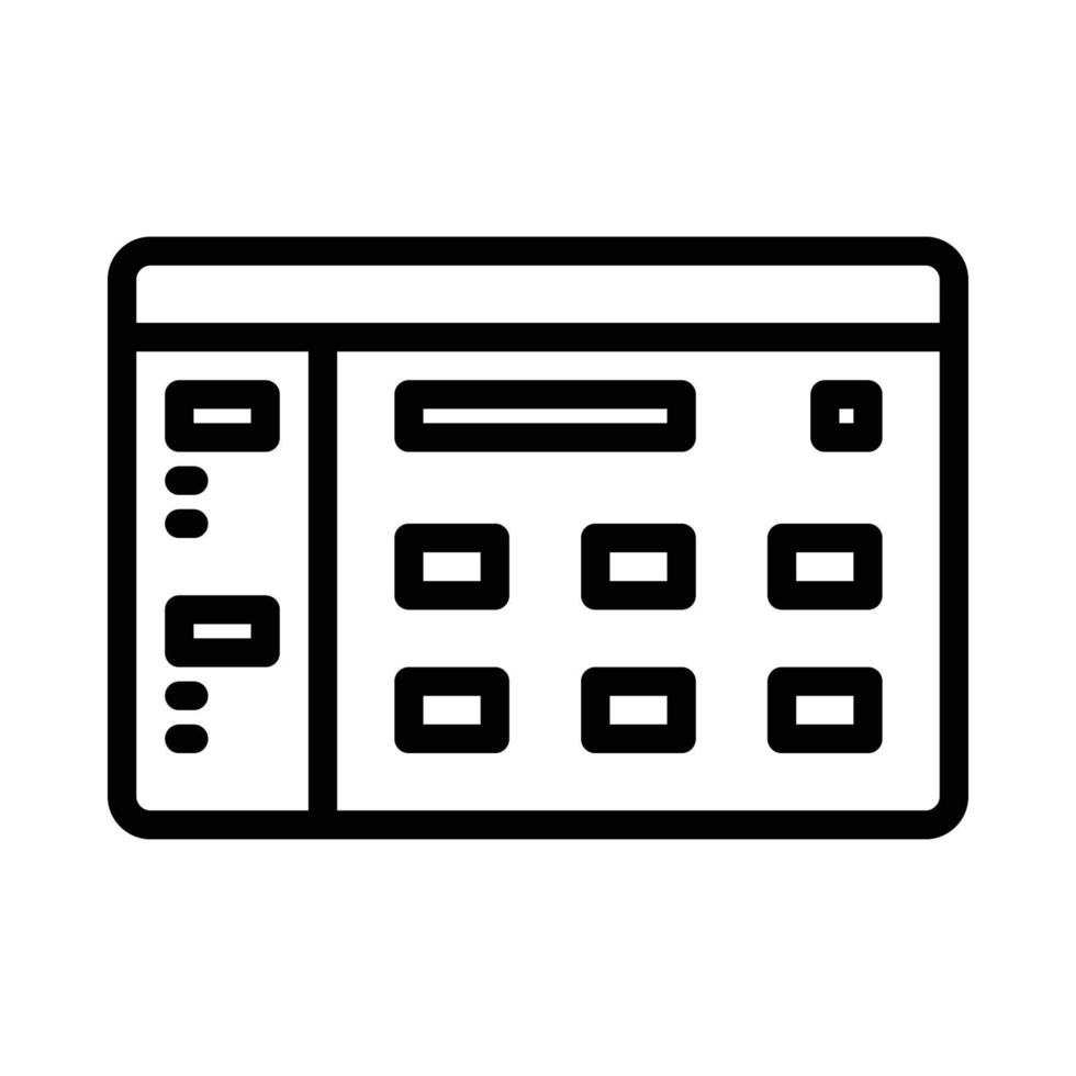 conjunto de iconos de calendario. símbolos de calendario en el icono de estilo de línea. vector. vector