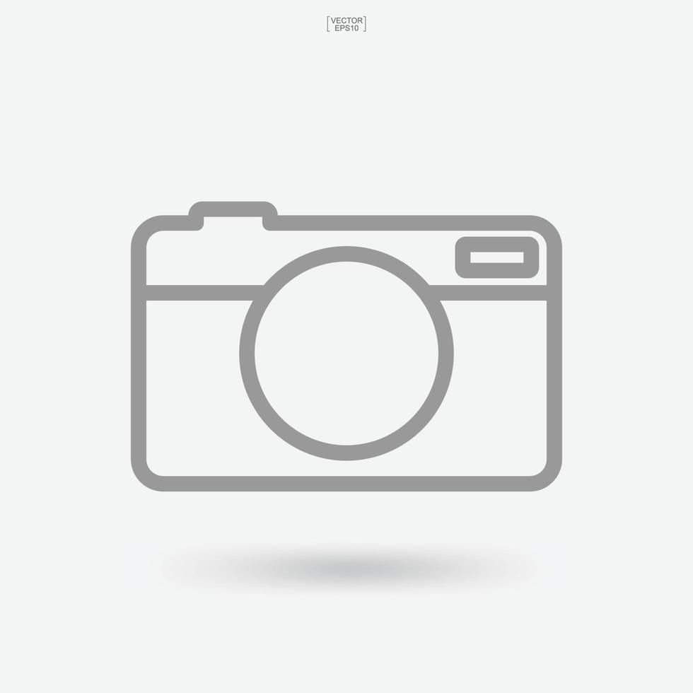 Camera sign and symbol. Photo icon or image icon. Vector. vector