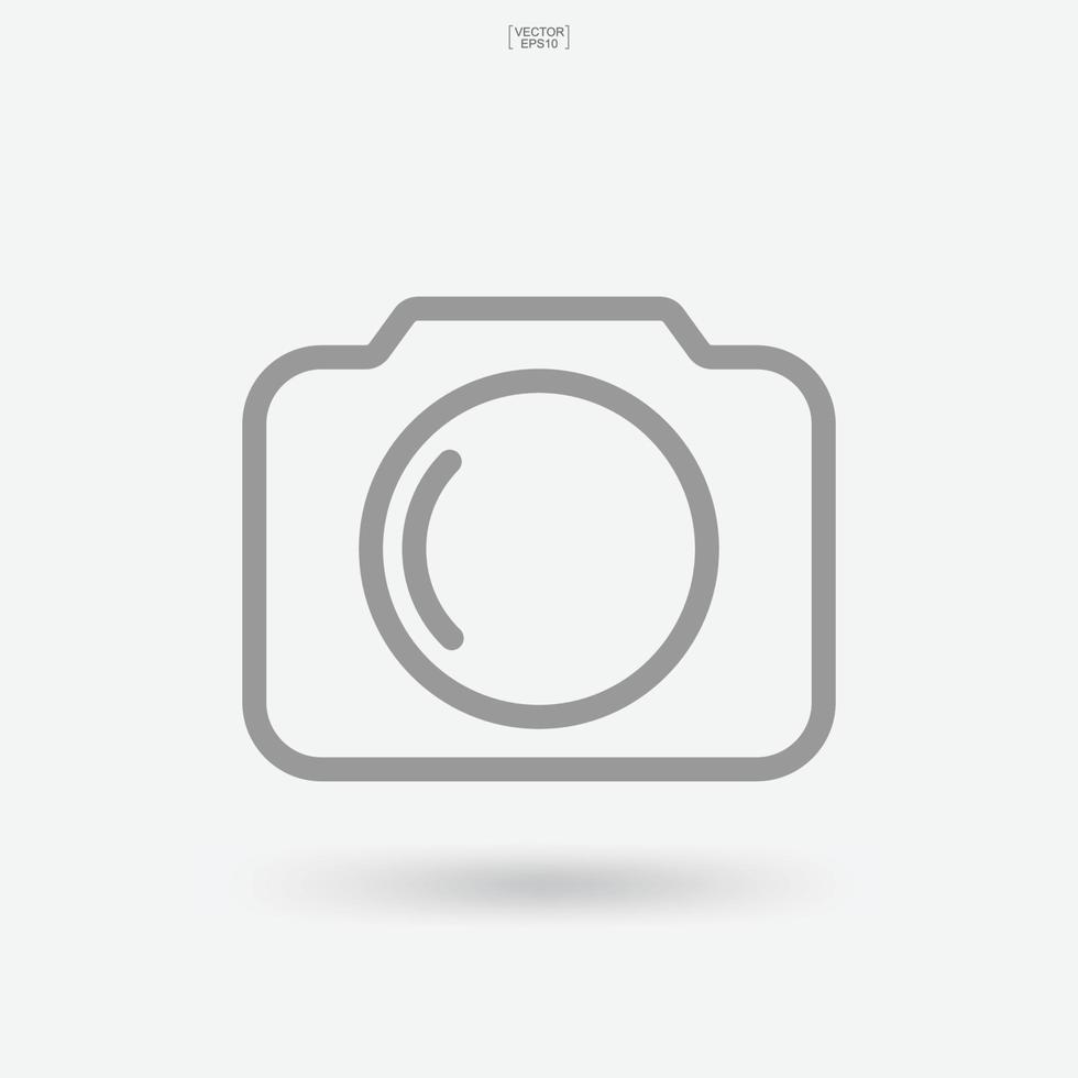 Camera sign and symbol. Photo icon or image icon. Vector. vector