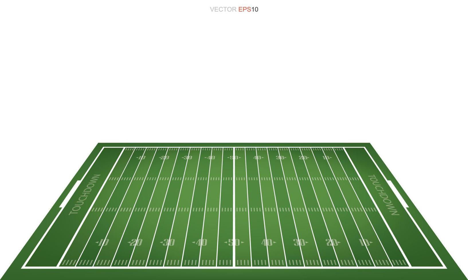 American football field with line pattern area for background