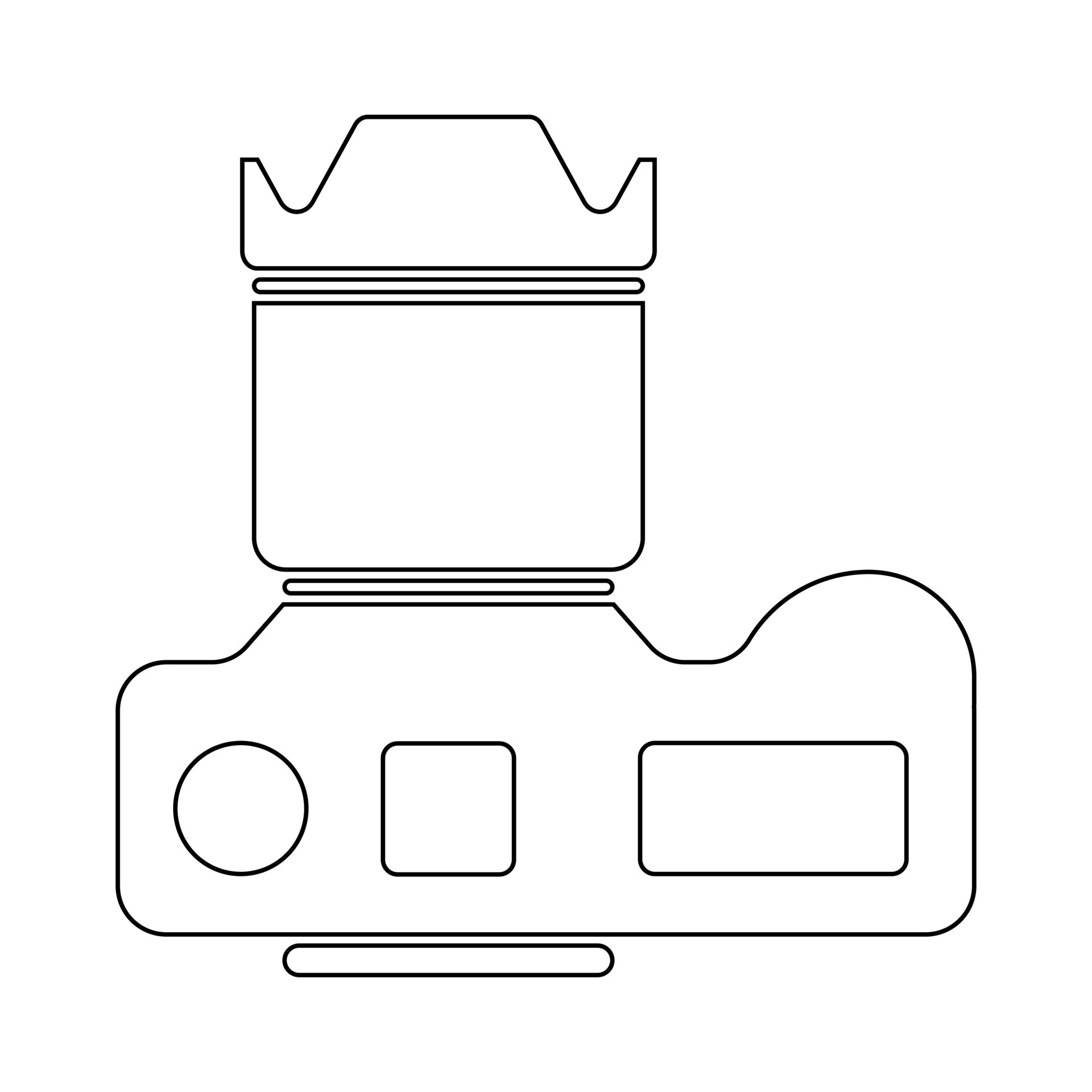 SLR Photo Camera Icon Top Down View Flat Vector Logo 13215361 Vector